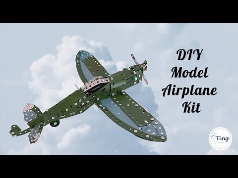 Open Box & Assembly of Metal Model Airplane Kit| Father's Day Gift