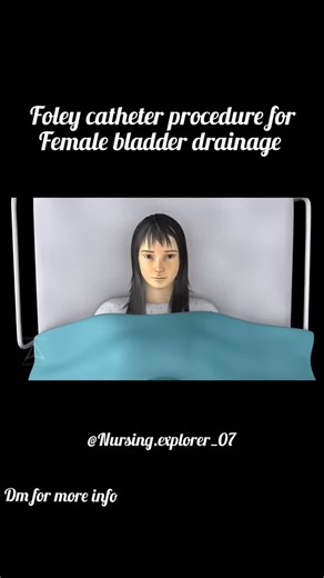 the nursing explorer on Instagram: "Foley catheter procedure for female bladder drainage Pls follow like share and comment #bscnursing #nursinglife #norcet #nursing #medicalstudent #médico #aiims Urinary tract infection is more common in..?"