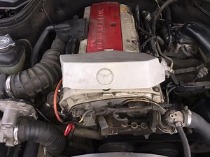 C230 Kompressor P0410 and broken plastic lines on front...