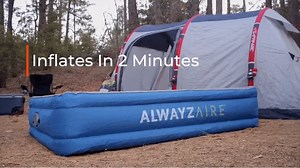 Make setting up camp a breeze with the AlwayzAire™ Tough Guard™ Air Mattress. It’s battery-powered, built-in rechargeable dual pump means your mattress will always stay inflated for a blissful night's sleep. Bonus? One battery charge of the pump lasts for 5-7 days, giving you more time to rest and relax in the great outdoors. Elevate your next excursion with the AlwayzAire™ Air Mattress >>> http://bit.ly/2QbB21J | Bestway