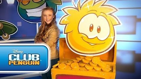 Disney Channel Game On - Gold Puffle