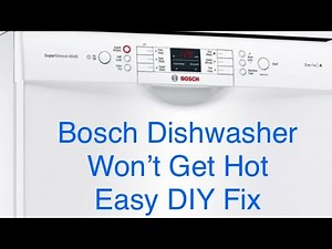 ✨ Bosch Dishwasher Doesn’t Heat Up - Not Cleaning - Easy DIY FIX ✨