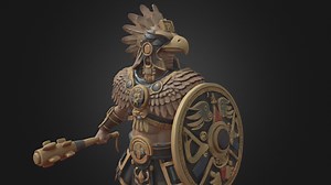 Aztec Eagle Knight - Download Free 3D model by Pigcraft (@s8819296)