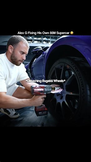 Practice mechanic in Bugatti Pur Sport🤯