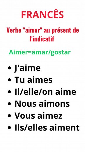 Apprendre le verbe 'aimer' en français