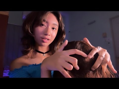 ASMR ~ Head Scalp Massage + Hair Play 💆‍♀️✨