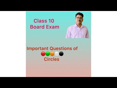 Class 10 Maths CBSE Board Important Questions of Circles 🔴🟣🔵🟢⚪️🚀