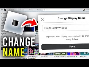 How To Change Your Roblox Name - Full Guide