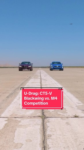 Cadillac CT5-V Blackwing vs. BMW M4 Competition Drag Race