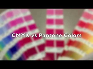 CMYK vs Pantone colors