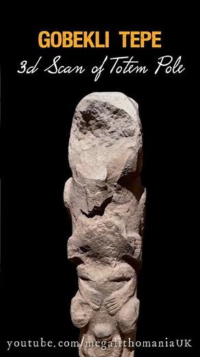 Göbekli Tepe | Stone Totem Pole 3D Lidar Scan | Megalithomania #shorts