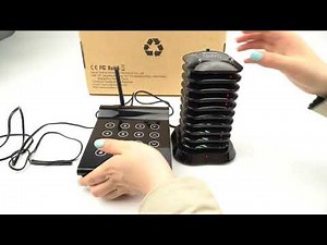 How to Turn On and Turn Off the Pager of Retekess TD164 Restaurant Pager System