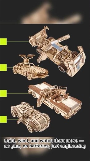UGears Automotive Collection🏁Speed, Style & Precision #ugears #cars #stemtoys #diy #wood #mechanic