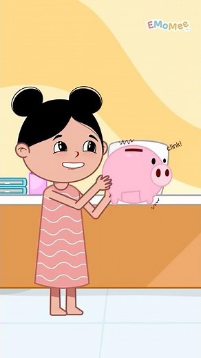 🐷 Power of My Piggy Bank 💵 | EMoMee #shorts #kids