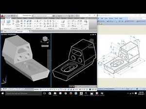 AutoCAD 3D Exercises Tutorials / Basics & Advance / Mechanical Part Model -2