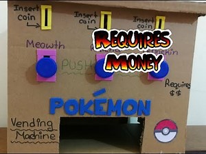 Homemade Pokemon Vending Machine| Vending machine that requires money