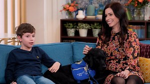 ‘My autistic son’s support dog saved his life’