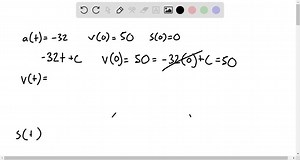 SOLVED:Position and velocity from acceleration Find the position… | Numerade