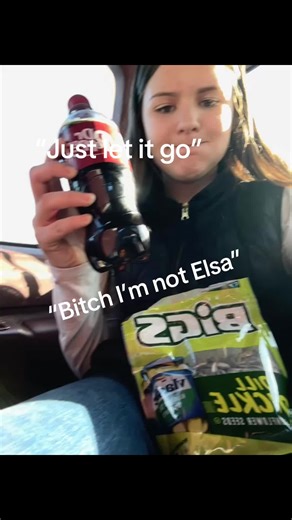 I’m not Elsa #notelsa #blowthisup#likeitupppp #drpepper #sunflowerseeds