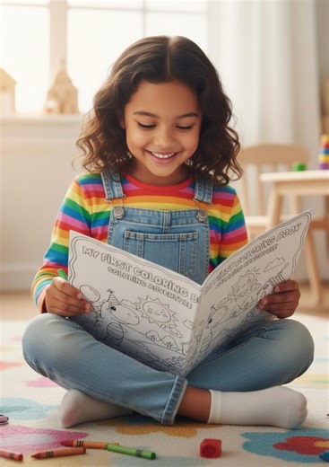 Printable Digital Coloring Book for Kids - Etsy