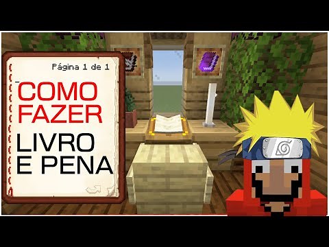 COMO ESCREVER LIVRO no MINECRAFT (JAVA e BEDROCK - MCPE) - Como fazer Livro e Pena
