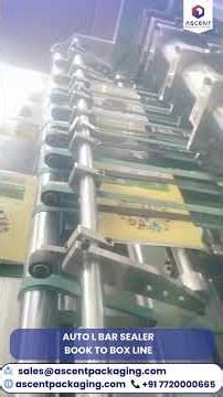Auto L Bar Sealer | Book to Box Packaging Line