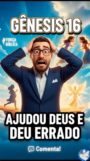 VOCÊ É ASSIM NÉ CRENTE QUERENDO AJUDAR DEUS 😅|GÊNESIS 16 #shorts