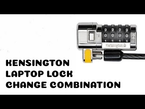 SET COMBINATION of Kensington Clicksafe Combination Laptop Lock