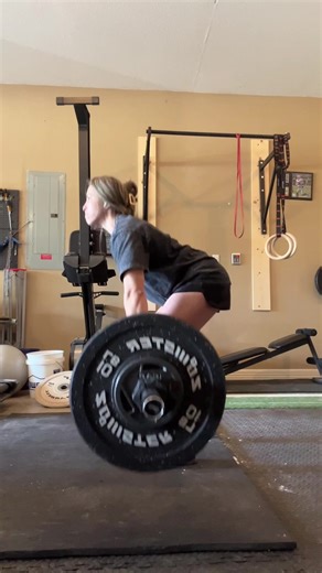 Just a mom trying to learn how to clean and snatch 🤘. Thanks coach @Tim Oberhelman #crossfit #gym