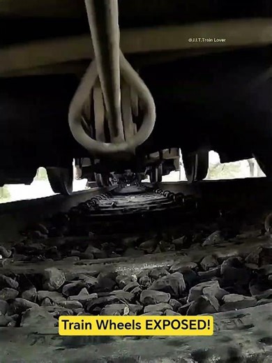 What’s REALLY Hidden Under a Train?#wheels #train #railwaytrack #TrainEngineering #RailwayTechnology