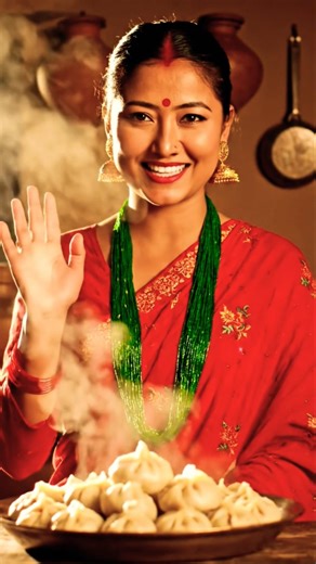 Momo Khaye Energy Milcha 😍 | Nepali Momo Love #shortsfeed #nepalifood #shorts