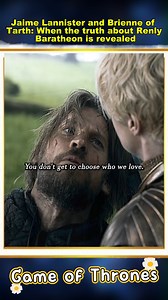 Jaime Lannister and Brienne of Tarth: When the truth about Renly Baratheon is revealed #gameofthrones | anamillanmillan