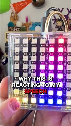 Audio Reactive LED Matrix with a Micro:bit and NeoPixels