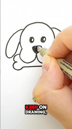 Easy Guide to Drawing a Cute Dog for Kids and Toddlers 🌈🎨