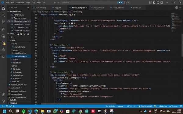 Completed CodSoft Internship Task 3: Restaurant Menu UI/UX Designed an intuitive and well-structured restaurant menu for better user experience. CodSoft | Architha Rampalli