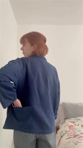 Potting Smock | Loose, Boxy Top | Workwear, Felled Seams, Tie Front | Everyday Wear | A4 / Letter   A0 | Sewing PDF Pattern - Etsy