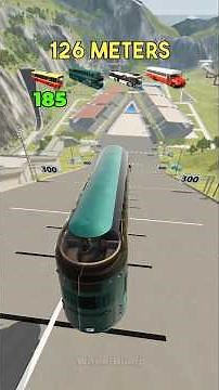 Bus Jump Distance Challenge — Car Jump Arena | BeamNG.drive