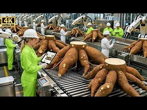 Inside the Cassava Factory | How MILLIONS of Raw Cassava Become Modern Tapioca Starch (Full Process)