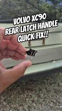 Volvo Trunk Stuck? Binder Clip Fix #VolvoHack #DIY #CarRepair