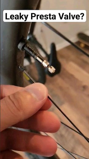 How To Fix a Leaky Presta Valve for Good! #cycling #mtb #bike