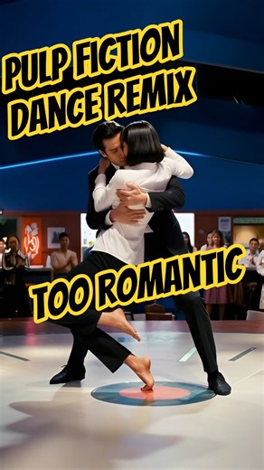 Pulp Fiction Dance Remix Romantic #pulpfiction #dance #twist #man #woman #umathurman #travolta #ai