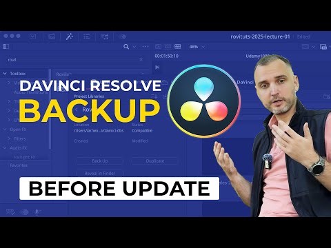 How to Back Up DaVinci Resolve Projects Before Upgrade / Update (Full Library & Project Archive)