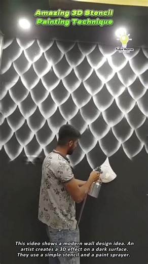 Amazing 3D Stencil Painting Technique