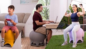 CoreFitBall Pro home gym and chair promotes healthy posture