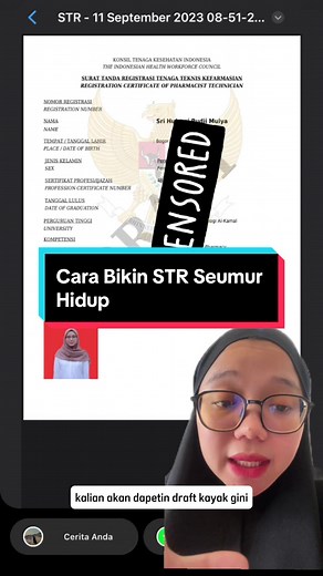 Tutorial Cara Bikin STR Seumur Hidup untuk Nakes