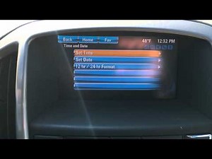 How to set clock on 2013 Buick Verano