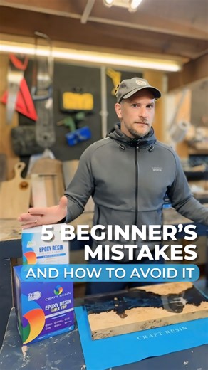 💡 Top 5 Beginner Mistakes working with @craft.resin 🎨 🛍 Use code BLUEPRINT10 to get a 10% discount on craft-resin.com! Want to get started with epoxy resin, but you're afraid to do something wrong? Today @blueprint_woodcraft breaks down 5 most common mistakes made by unexperienced artists - watch this video and avoid the issues! 👌 1️⃣ Wrong epoxy type. Not all resins are the same - it's important to know basic information about each type of epoxy to choose the right one for your future proje