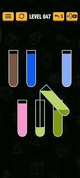water sort puzzle level 647