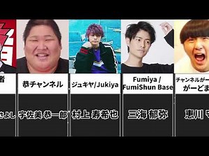 有名YouTuber本名一覧 【チャンネル登録者数100万人以上】【比較】155人＃shorts