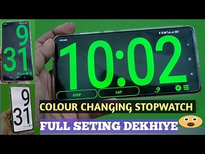 Super Giant Stopwatch Full Details, Full screen display stopwatch, Always on display clock